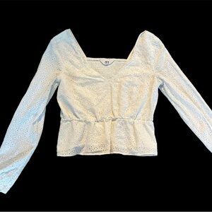 Jack by BB Dakota eyelet blouse size S